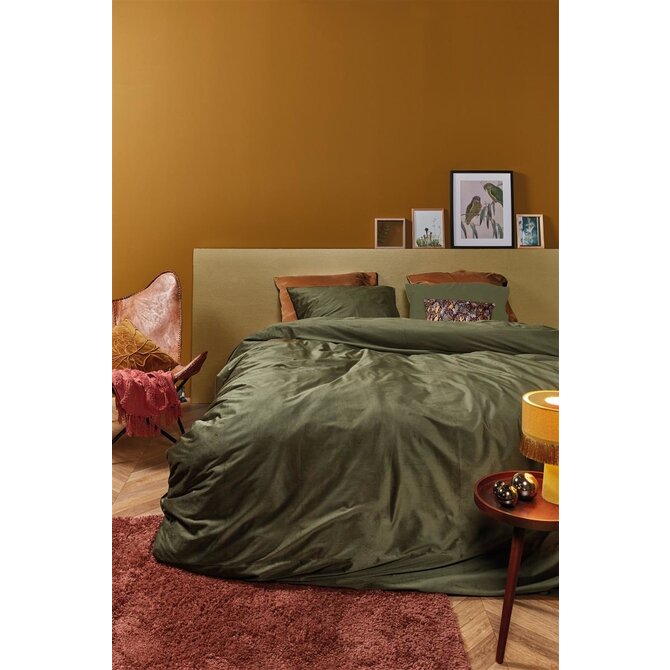 At Home by BeddingHouse Cosy Corduroy Dekbedovertrek  Groen 60 x 70 cm At Home by BeddingHouse Cosy Corduroy Dekbedovertrek  Groen 60 x 70 cm