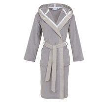 Carl Ross damesbadjas met capuchon 37310 platin/white M