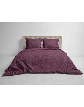 Heckett & Lane Franela Dekbedovertrek Bordeaux Red 240x200/220