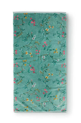 Pip Studio handdoek Les Fleurs Green 55x100