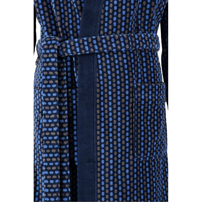 Cawö Heren Badjas 4851 blauwgrijs 52