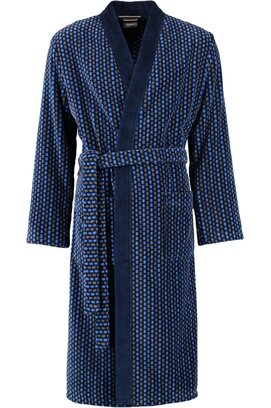 Cawö Heren Badjas 4851 blauwgrijs 48