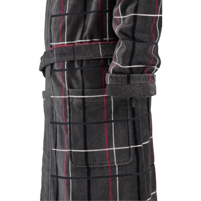 Cawö Heren Badjas 4853 anthrazit 48