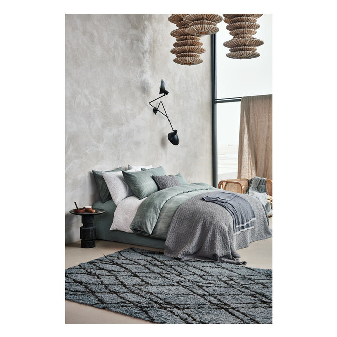 Vandyck Pure 10 G.Dyed Steelgrey Bedsprei 260X260 Vandyck Pure 10 G.Dyed Steelgrey Bedsprei 260X260