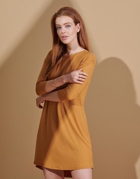 Essenza Lykke Uni Nightdress 3/4 sleeve L Cashew