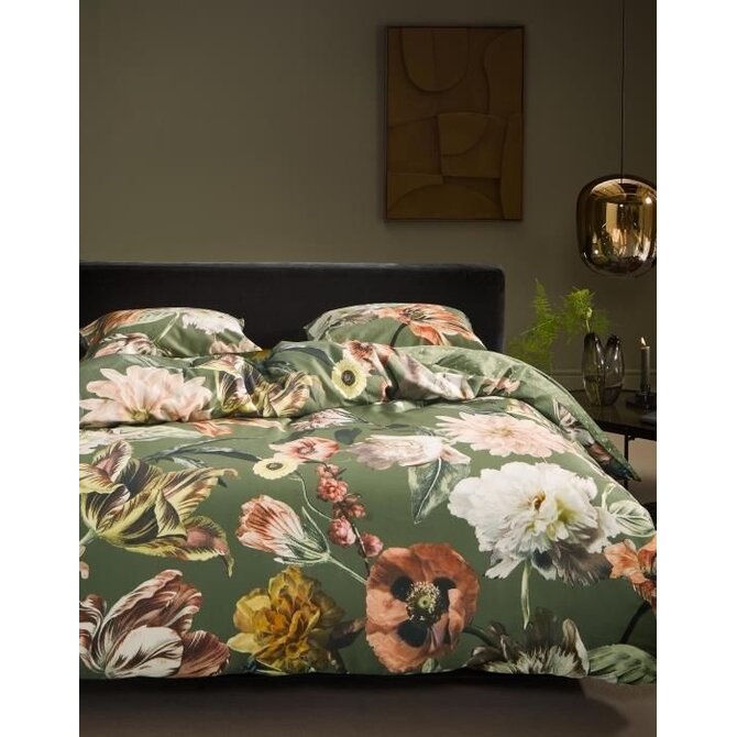 Essenza Filou Dekbedovertrek 200x220+2/60x70 Forest green