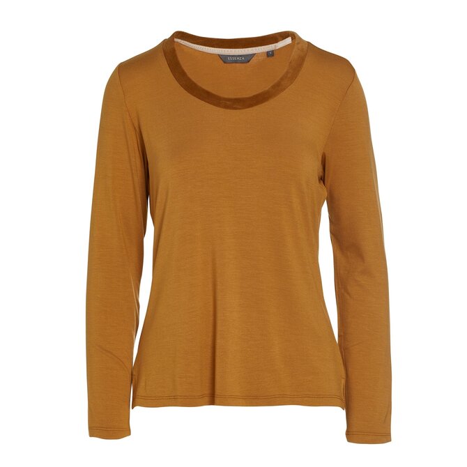 Essenza Luyza Uni Top Long Sleeve L Cashew