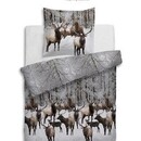 Heckett & Lane Heckett&Lane Dekbedovertrek Ralph Taupe/Grijs 240x200/220