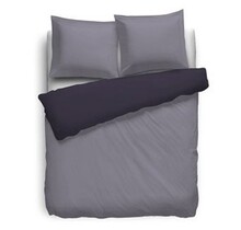 HNL Dekbedovertrek Perkal Uni Lila 140x220