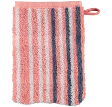 Cawö Noblesse Lines Streifen Washandje rouge