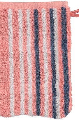 Cawö Noblesse Lines Streifen Washandje rouge