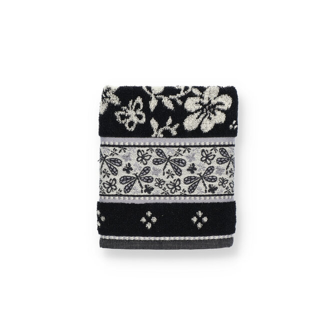 Bunzlau Castle keukendoek Dragonfly Black 53x60