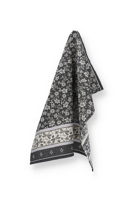 Bunzlau Castle theedoek Dragonfly Black 65x65