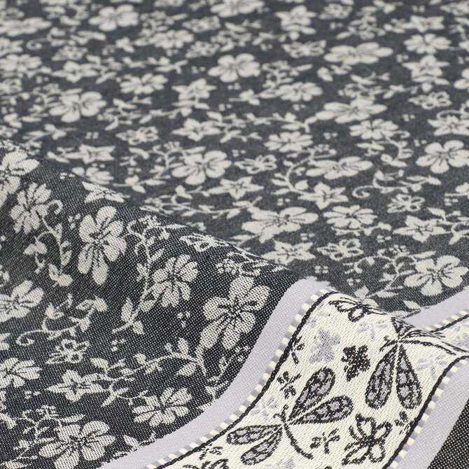 Bunzlau Castle theedoek Dragonfly Black 65x65