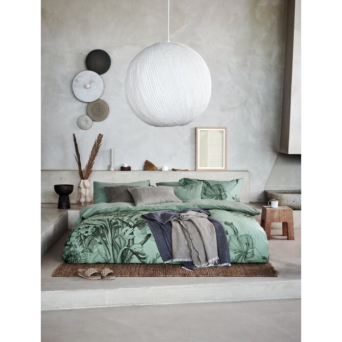 Vandyck Night Bloom Smoke Green 1-Persoons (140X200/220 + 1 Sloop) Vandyck Night Bloom Smoke Green 1-Persoons (140X200/220 + 1 Sloop)