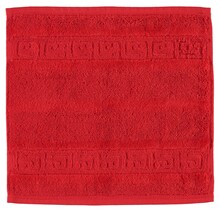 Cawö Noblesse Uni Gezichtsdoekje Rood