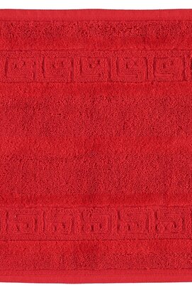 Cawö Noblesse Uni Gezichtsdoekje Rood