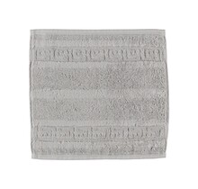 Cawö Noblesse Uni Gezichtsdoekje Zilver