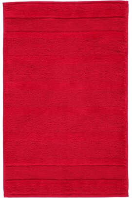 Cawö Noblesse2 Uni Gastendoekje 30x50 Rood