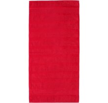 Cawö Noblesse 2 Uni Handdoek Rood
