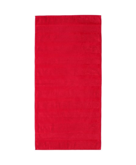 Cawö Noblesse 2 Uni Handdoek Rood