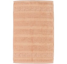 Cawö Noblesse Uni Gastendoekje 30x50 Zalm