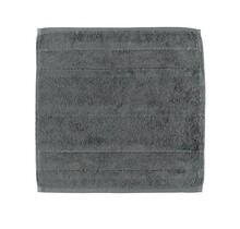 Cawö Noblesse2 Uni Gezichtsdoekje 30x30 Antraciet