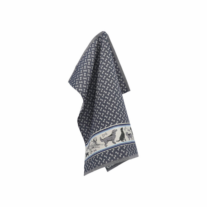 Bunzlau Castle Dogs theedoek 65x65 Dark Blue Bunzlau Castle Dogs theedoek 65x65 Dark Blue