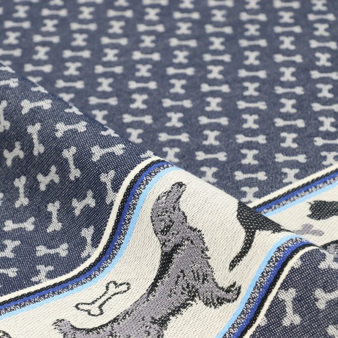 Bunzlau Castle Dogs theedoek 65x65 Dark Blue Bunzlau Castle Dogs theedoek 65x65 Dark Blue