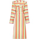 Cawö Cawo Dames Badjas 7081 Badstof met Capuchon Multi 46