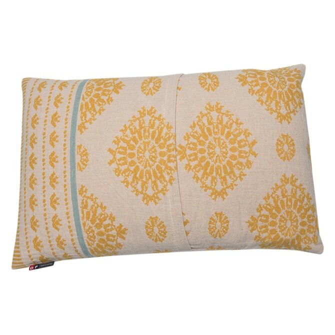 David Fussenegger sierkussenhoes Lino 'Hakelmunster' 40x60 hellgelb