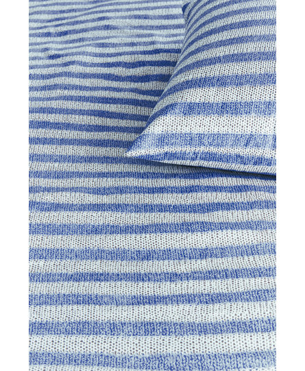 Ariadne at Home Knit Stripes Dekbedovertrek - Blauw 140 x 200/220 cm