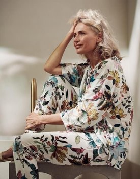 Essenza Dionne Fauve Pyjama top 3/4 mouw Antique white M
