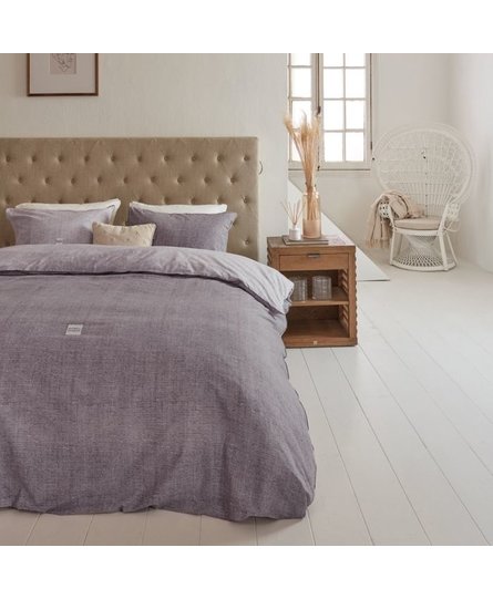 Rivièra Maison Coughton Court Dekbedovertrek - Mauve 260 x 200/220 cm