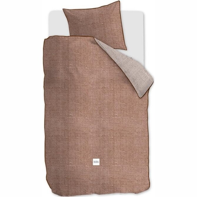 Rivièra Maison Coughton Court Dekbedovertrek - Terra 200 x 200/220 cm