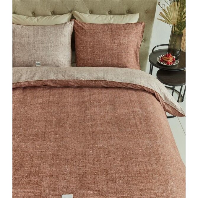 Rivièra Maison Coughton Court Dekbedovertrek - Terra 200 x 200/220 cm