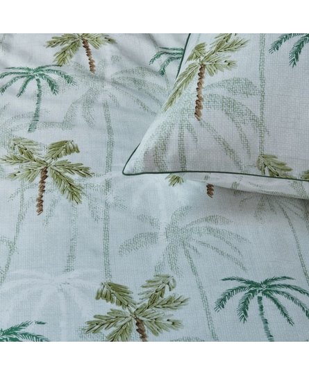 Rivièra Maison Palm Parade Dekbedovertrek - Groen 60 x 70 cm