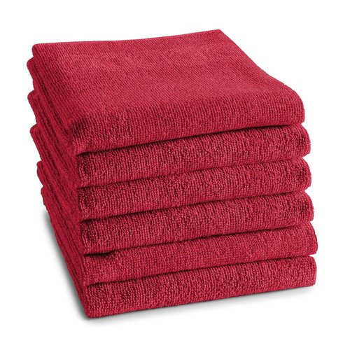 DDDDD DDDDD keukendoek logo 50x55cm red afbeelding