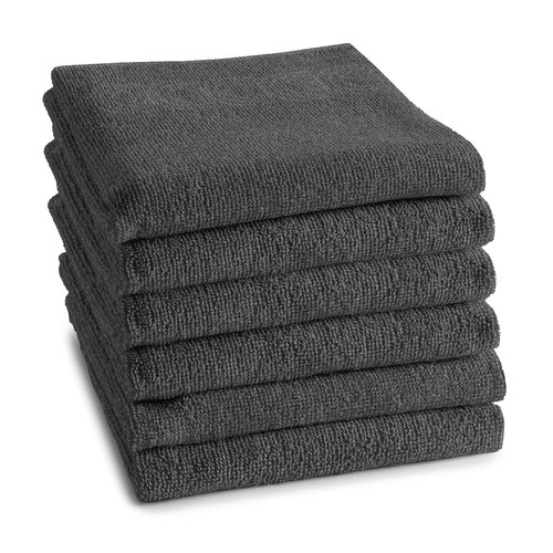 DDDDD DDDDD keukendoek logo 50x55cm anthracite afbeelding