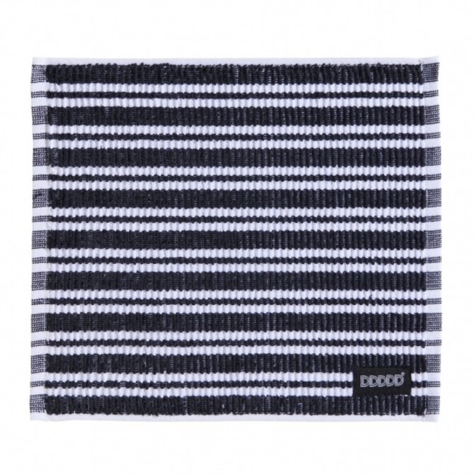 DDDDD vaatdoek Stripe black 30 x 30 cm