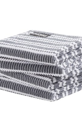 DDDDD vaatdoek Stripe grey 30 x 30 cm