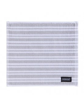 DDDDD vaatdoek Stripe light grey 30 x 30 cm