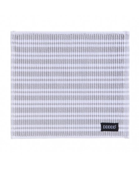 DDDDD vaatdoek Stripe light grey 30 x 30 cm