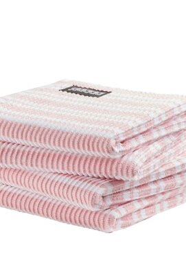 DDDDD vaatdoek Stripe pastel pink 30 x 30 cm