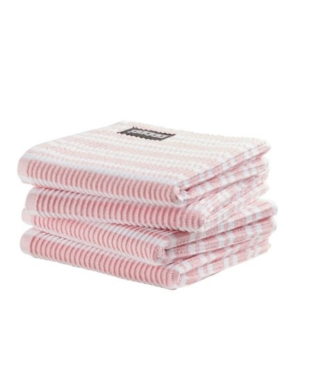 DDDDD vaatdoek Stripe pastel pink 30 x 30 cm