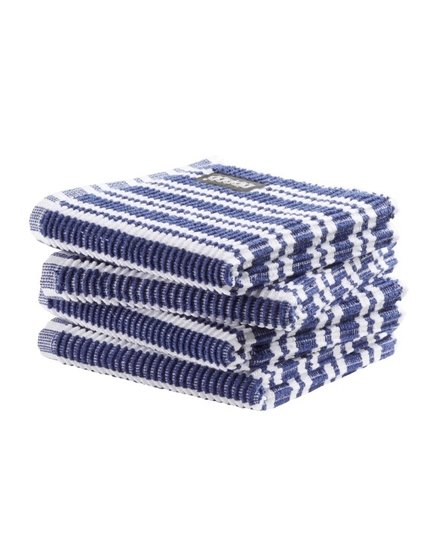 DDDDD vaatdoek Stripe blue 30 x 30 cm