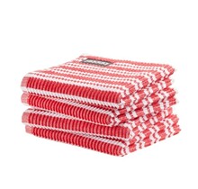 DDDDD vaatdoek Stripe red 30 x 30 cm