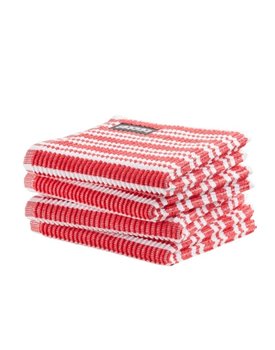 DDDDD vaatdoek Stripe red 30 x 30 cm