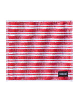 DDDDD vaatdoek Stripe red 30 x 30 cm