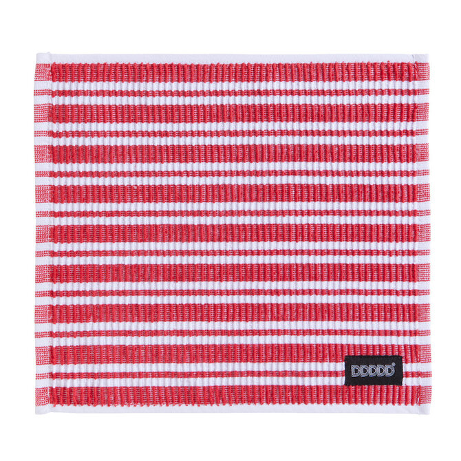 DDDDD vaatdoek Stripe red 30 x 30 cm DDDDD vaatdoek Stripe red 30 x 30 cm